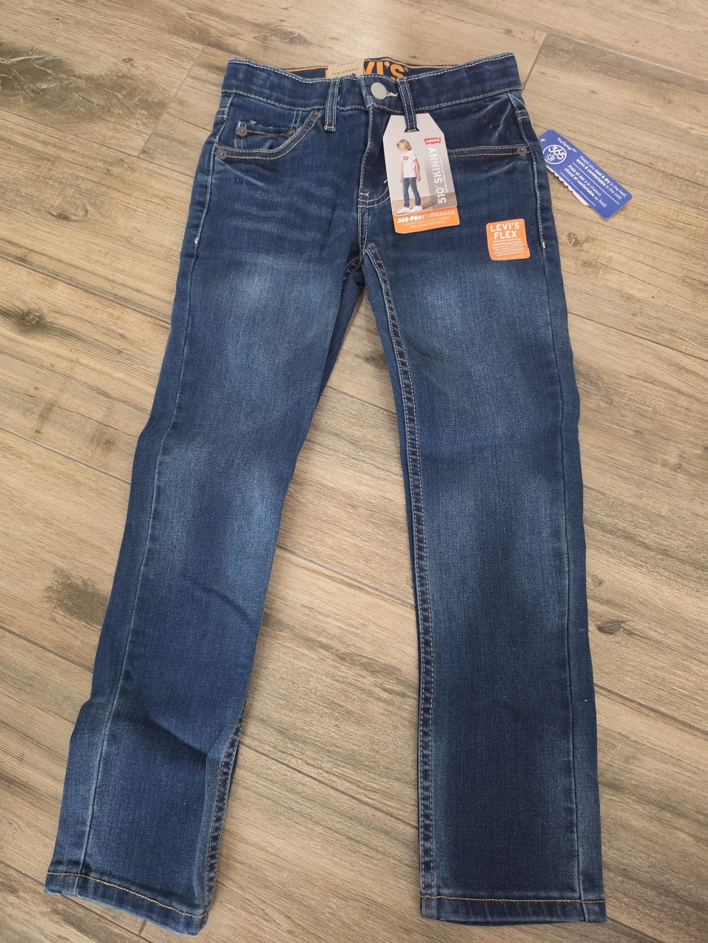 Levi's Boys 510 Skinny Fit 365 Performance Jeans Size 8 Reg 24x25
